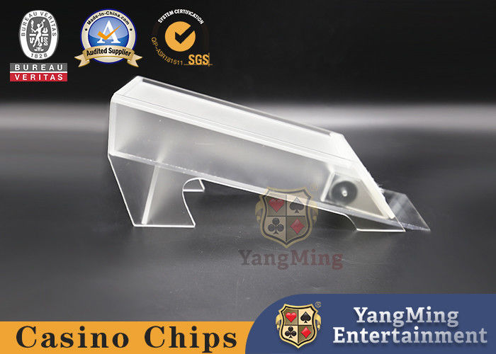 Qualität Brandneue dicke Acryl-Matte 8-Paar-Poker-Händler Hersteller kundenspezifisch gefertigte Sohle Kartenhändler Shuffler Stiefel Fabrik