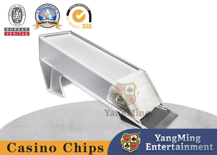 Qualité Tout neuf épais acrylique mat 8 paires distributeur de poker fabricant sur mesure unique distributeur de cartes Shuffler bottes usine