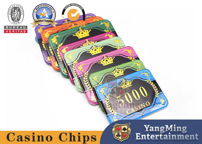 Qualität 50mm Crystal Collectable Gambling Casino Poker Chips Fabrik