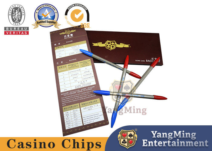 Quality Baccarat Gambling Systems Record Sheet for Electronic Bill Showing Software Game Card Example System Result Recording factory