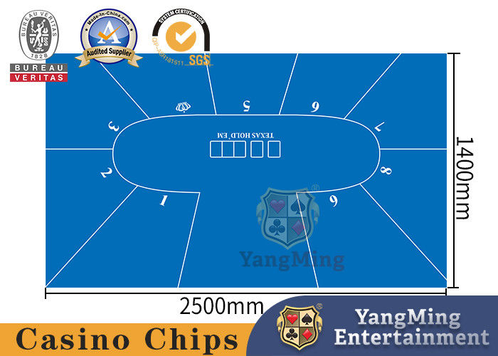 Quality Entertainment Waterproof Casino Table Layout Logo Imprintable factory