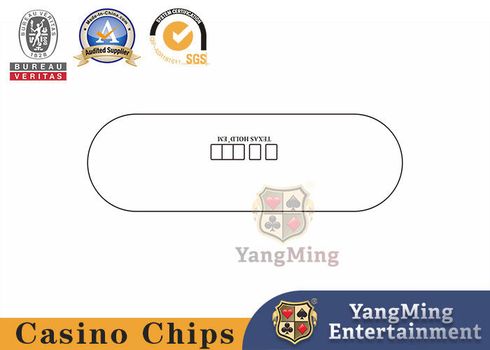 Qualité Nappe faite sur commande de impression sans mots ovale d'Esign Texas Holdem Poker Felt Casino usine