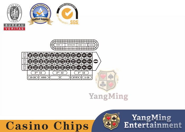 Jakość Texas Baccarat Roulette Casino Poker Table Custom Design Double Bet Waterproof Tablecloth fabryka