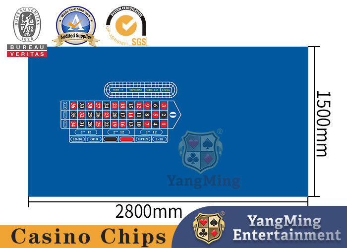 Jakość Texas Baccarat Roulette Casino Poker Table Custom Design Double Bet Waterproof Tablecloth fabryka