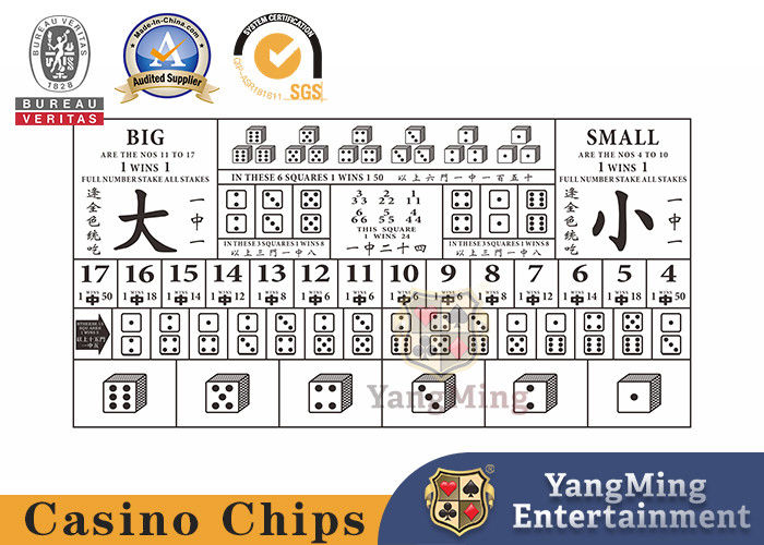 Kualitas Tata Letak Meja Kasino Manual Macau Sic Bo, Kain Poker Kustom pabrik
