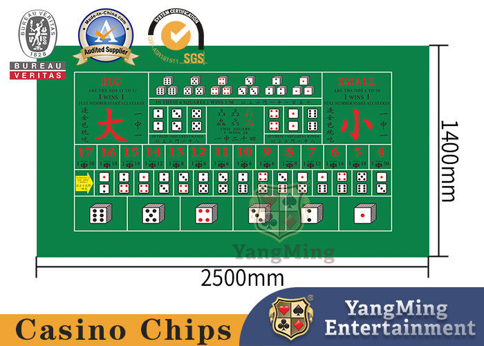Kualitas Tata Letak Meja Kasino Manual Macau Sic Bo, Kain Poker Kustom pabrik