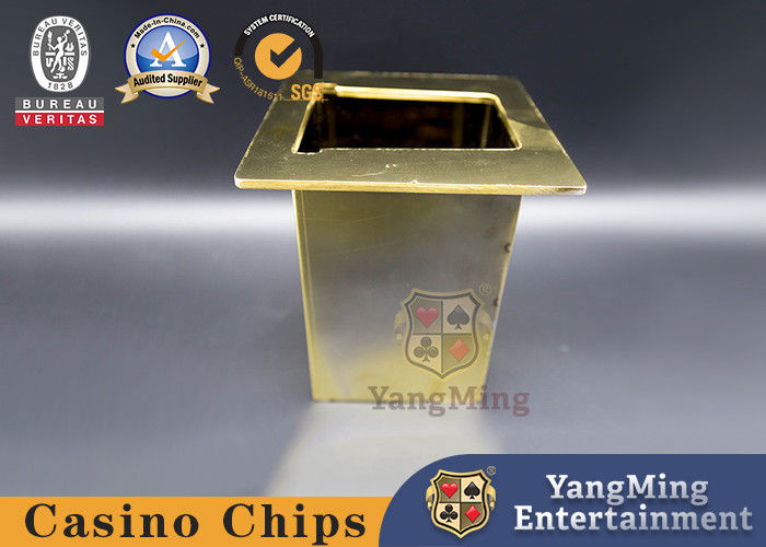 Qualità Espositore per biglietti augurali di titanio della ferraglia della Tabella di gioco della mazza di spettacolo del metallo dell'oro fabbrica