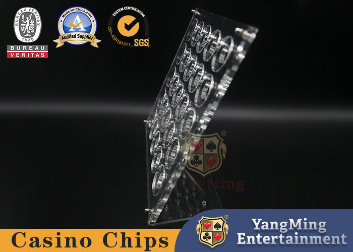 Qualidade Pôquer Chip Rack Holder do suporte de exposição da moeda do desafio da prateleira de 5 fileiras fábrica