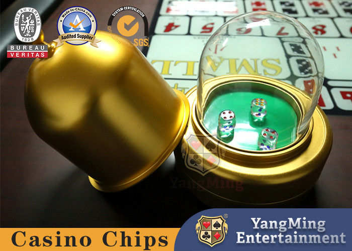 Kualitas Baccarat Dedicated Golden Copper Bull Cow Dice Cup pabrik