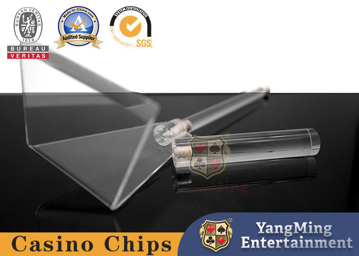 Qualité Partie supérieure du comptoir acrylique de baccara négociant Chip Receiver For Gambling Table usine