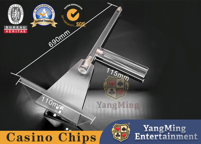 Qualité Partie supérieure du comptoir acrylique de baccara négociant Chip Receiver For Gambling Table usine