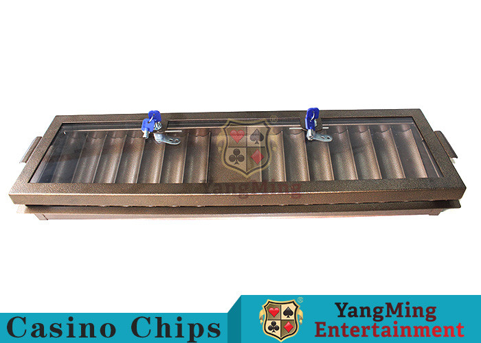 Entertainment Casino Dedicated Metal Chip Tray Space - Saving With 14 Row