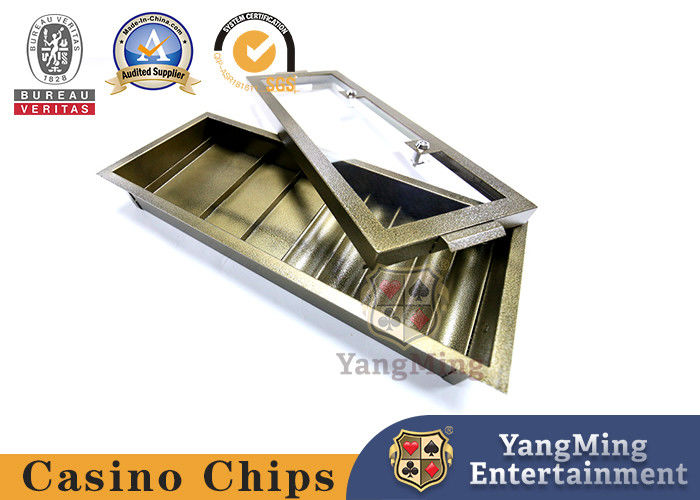 Calidad Póker de una sola capa Chip Tray With Lock del hierro del metal de la combinación de 8 filas fábrica