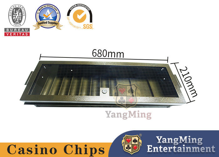 Quality Customized 11 Rows Single Layer Clay Ceramic Chip Tray With Lock factory