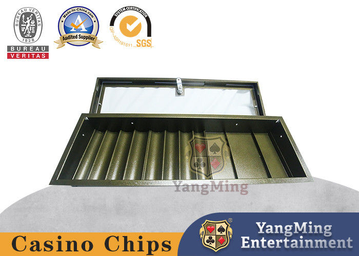 Quality Customized 11 Rows Single Layer Clay Ceramic Chip Tray With Lock factory
