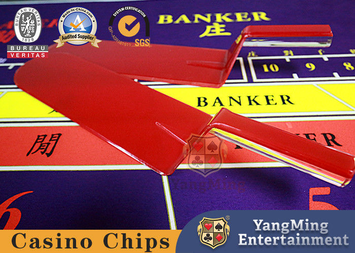 Jakość Baccarat Roulette Table Gra w karty Łopata, kasyno Akrylowa karta pokerowa Dealer Paddle fabryka
