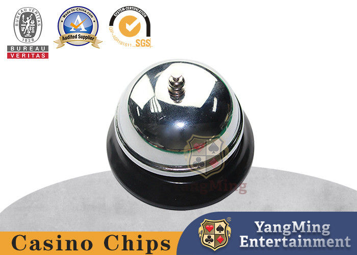 Kalite Poker masası aksesuarı Büyük Çağrı Zilleri, Krom Kaplama, Metal Yapı, Yüksek Sesli Net İstem Zili Yaratır fabrika