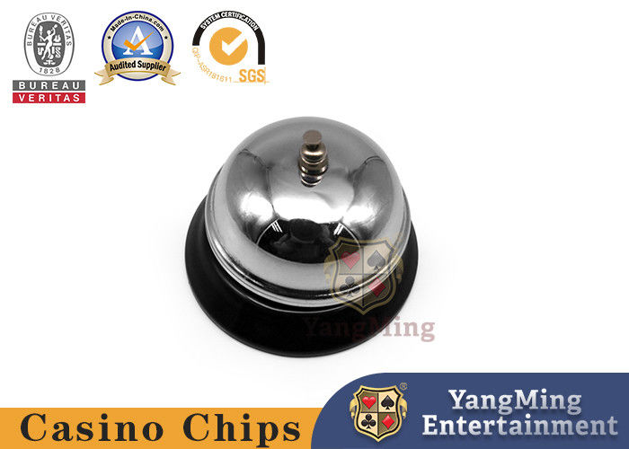 Kalite Poker masası aksesuarı Büyük Çağrı Zilleri, Krom Kaplama, Metal Yapı, Yüksek Sesli Net İstem Zili Yaratır fabrika