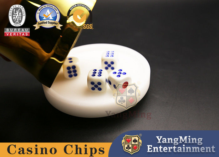 Qualidade O pôquer Chip Games Set Of 10 seis padrões tomados partido de D6 16mm corta branco com sementes da Multi-cor fábrica
