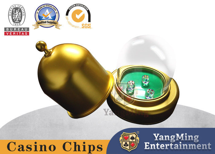 Quality Sic Bo Single And Double Size Fish Shrimp And Crab Dice Cup Sic Bo Automatic Dice Cup Luxury Metallic Color Cup factory