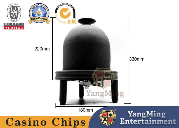 Quality Macau Club Customized Special Matte Black Stainless Steel Metal Manual Pressing Dice Cup factory