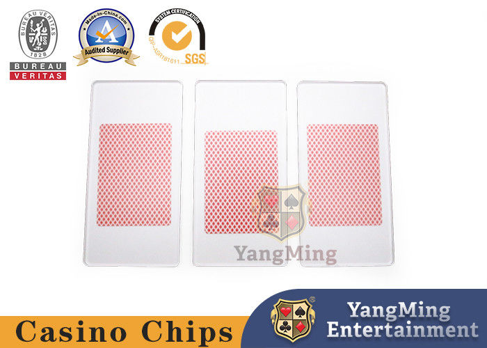 Quality Texas Black Jack Club Customized Acrylic Translucent Matte Playing Card Pressing Board factory
