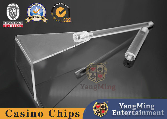 Качество Грабл рудоразборки Countertop обломока покера глины полностью прозрачной пластической массы на основе акриловых смол Retractable фабрика