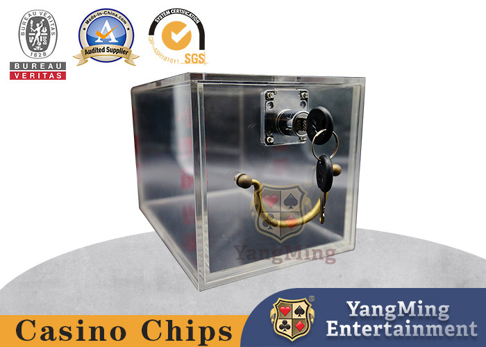 Industrial Lock Poker Table Top Accessories Custom Tip Box