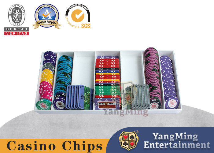 Quality High-Quality White ABS Plastic Countertop Baccarat Texas Chip Tray Gambling Table Dedicated factory