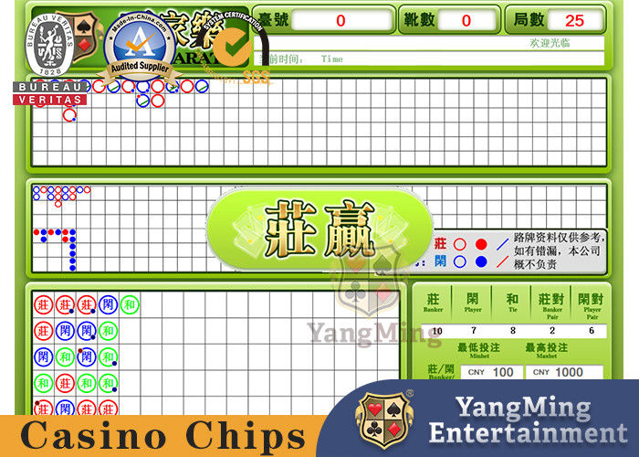 Chất lượng Baccarat Dragon Tiger Poker Table Classic Hệ thống phần mềm đặt hàng đường điện tử nhà máy