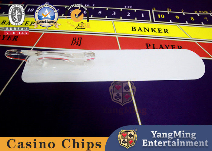 Qualité Râteau de casino de carte de Tableau de Texas Handle Acrylic Solitaire Poker de baccara usine