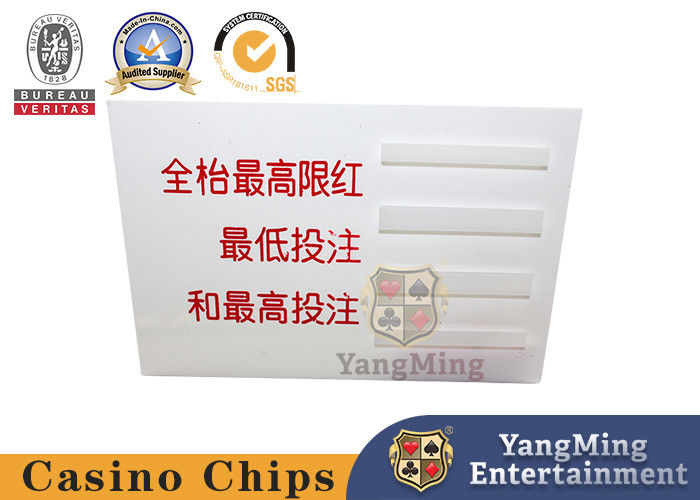 Jakość Dostosowane akcesoria do gier w kasynie Baccarat Tale na stole fabryka