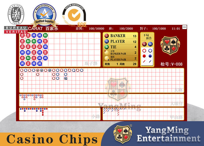 الجودة التشغيل اليدوي لبرنامج Macau Baccarat Casino Road مصنع
