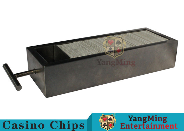 Stainless Steel Casino Game Accessories , Casino Card Holder For 8 10