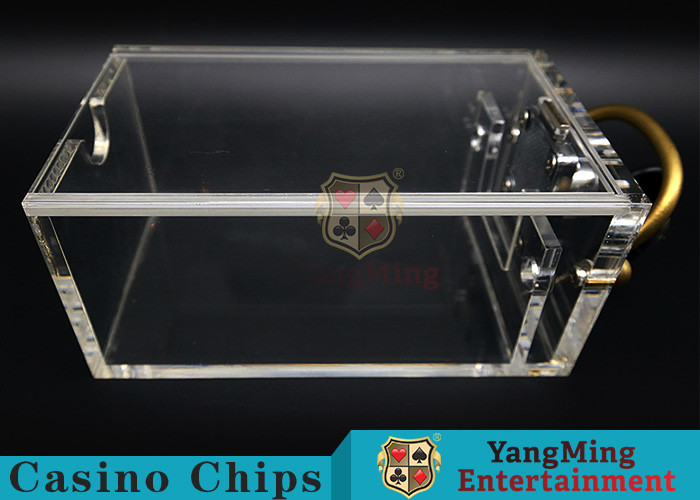 Baccarat Cash Carrier of 6 Decks Acrylic Holder Casino Poker Card Box