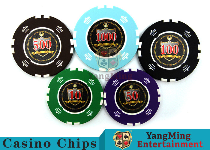 Circular / Square Shape Professional Poker Chip Set With 25 Pcs In A