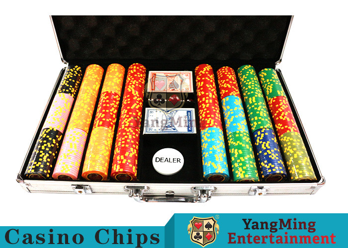 10,000Pcs 11.5g Clay Poker Chip Sets With Aluminum Case For Gambling Games