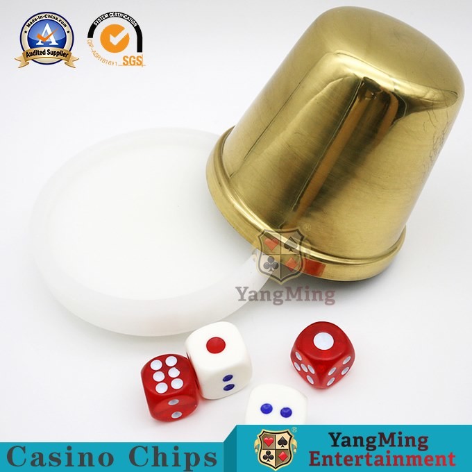 Casino Poker Dedicated Dice Shaker Cup Casino Game Accessories Iron + Acrylic Material