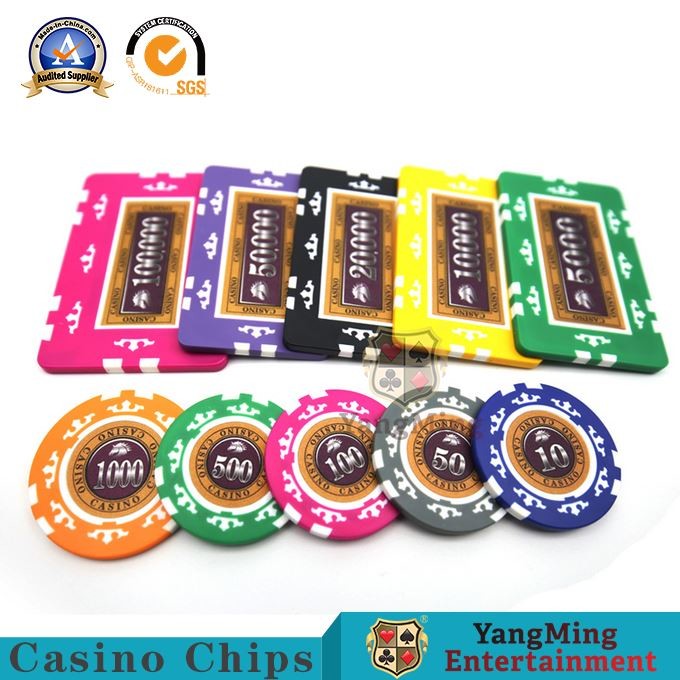 45mm Casino Diamond Poker Chips Sets Texas Hold 'Em Poker 13.5/G Clay