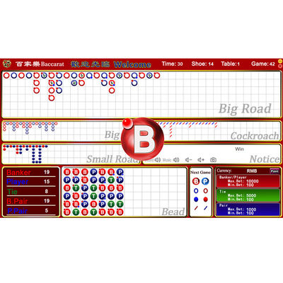 Qualità Accessori del software del sistema elettronico del tavolo da gioco del baccarat del casinò standard fabbrica