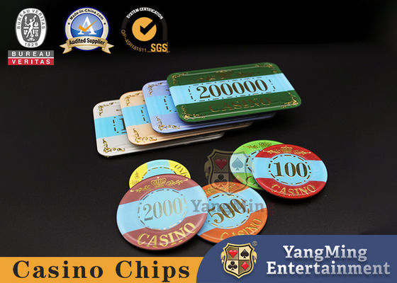Qualidade Pôquer anticontrafacção UV de cristal Chips Can Be Customized do acrílico da tabela da bacará do casino fábrica