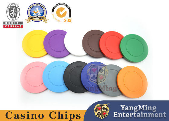 Quality Texas Roulette Casino Table 4g ABS Plastic Poker Chips With No Denomination factory