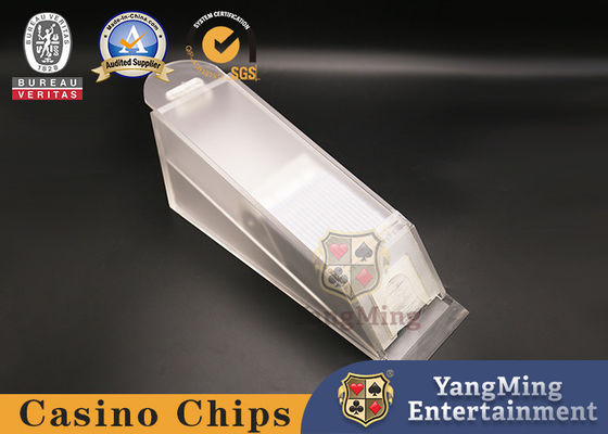 คุณภาพ 8 Deck Frosted อะคริลิกโต๊ะโป๊กเกอร์ตัวแทนจำหน่ายบัตรรองเท้าโปร่งแสง โรงงาน