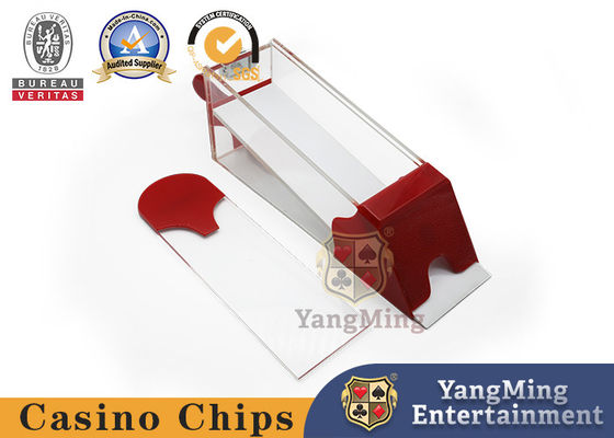 คุณภาพ 8 คู่หนาอะคริลิกโต๊ะพนันรองเท้าตัวแทนจำหน่ายโป๊กเกอร์ 3 สีสำหรับ Baccarat Texas Club โรงงาน