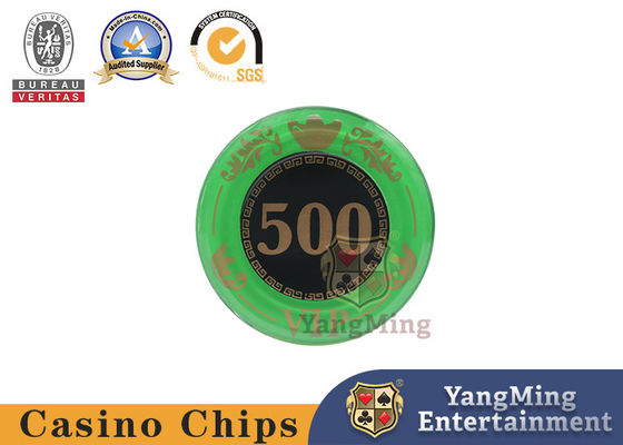 الجودة مجموعة من 760 قطعة من رقائق باكارات للعبة البوكر مع طباعة شاشة كريستال أكريليك UV مارك مصنع