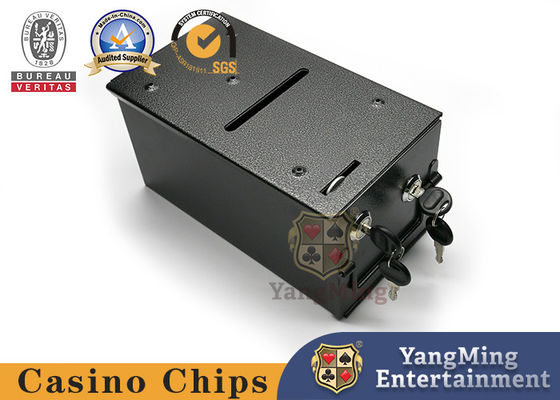 Qualität Bakkarat-Texas Casino Poker Table Game-Metallverschluß warf Karten-Umkippungs-Kasten weg Fabrik