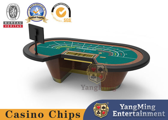 Qualität 10 Personen-Kasino-Schürhaken-Tabellen-fester hölzerner Bakkarat-Spieltisch Fabrik