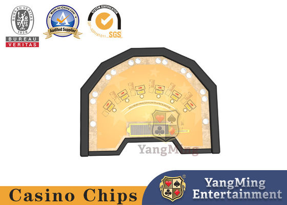 Jakość Polygon Blackjack 21 Stół hazardowy Texas Poker Gry stołowe Żółty nadruk CMYK fabryka