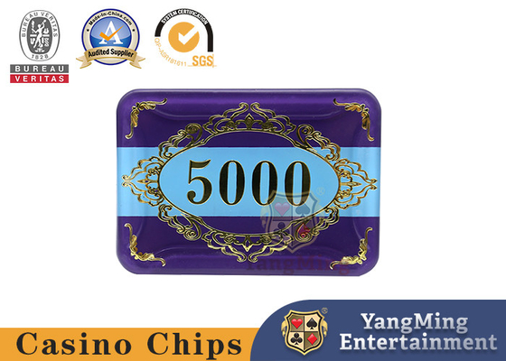 Customized Two Layer Acrylic Baccarat Poker Chip 760 Piece Hot Stamping Gasino Table Chip Set
