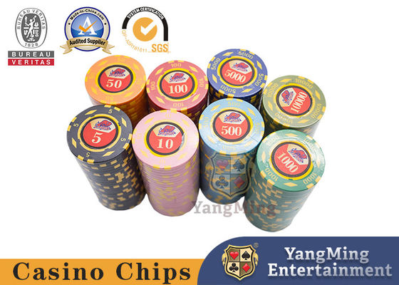 Kwaliteit Clay Poker Chip 12g Casino Table Texas Table Club Game Gambling Chip Set UV Anti-Falsificatie fabriek